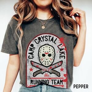 Funny Halloween Shirt, S, Camp Crystal Lake Shirt, Friday The 13Th Shirt